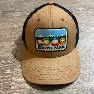 South Park Logo Tan and Black Trucker Hat
